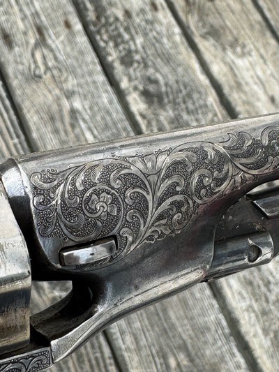 Colt 1862 Police, CW Inscribed, Engraved, Silver, Cased - Image 8 of 14
