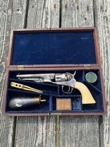 Colt 1862 Police, CW Inscribed, Engraved, Silver, Cased - Image 1 of 14