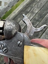 Colt 1862 Police, CW Inscribed, Engraved, Silver, Cased - Image 3 of 14