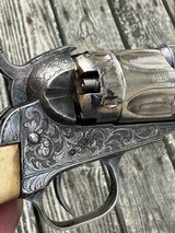Colt 1862 Police, CW Inscribed, Engraved, Silver, Cased - Image 7 of 14
