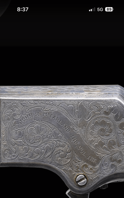 Colt 1862 Police, CW Inscribed, Engraved, Silver, Cased - Image 13 of 14