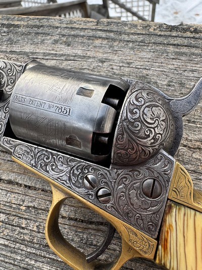Colt 1851 Navy Factory Engraved 5” Bbl - Image 6 of 12