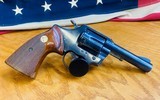 1976 COLT LAWMAN MK III 357 MAGNUM BLUE REVOLVER - 6 of 11