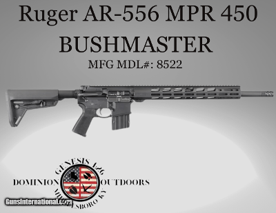 RUGER AR-556 MPR 450 BUSHMASTER