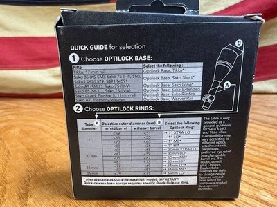 TIKKA OPTILOCK SCOPE BASE FOR T3/R3X BLUED - Image 2 of 7