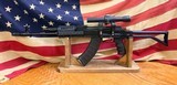 ARSENAL SAM-7SF 7.62X39 RIFLE WITH BELARUS 4X32 SCOPE AND MIDWEST INDUSTRIES RAIL.