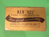 H&R Harrington Richardson 922 w Box - 7 of 8