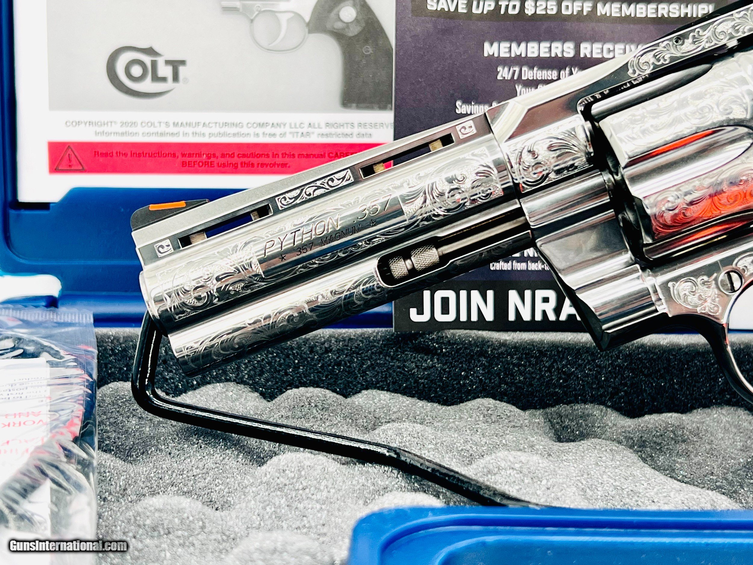 COLT PYTHON ENGRAVED 2020 EDITION .357 MAGNUM 4.25" BARREL