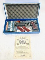 COLT TALO STERLING XSE 1911 GOVERNMENT .45 ACP SEMI AUTO PISTOL 1 OF 300 - 1 of 11