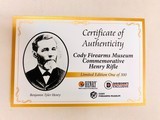 HENRY NEW ORIGINAL CODY FIREARMS MUSEUM LIMITED EDITION .44-40 LEVER ACTION 1 OF 300 W/ CERTIFICATE OF AUTHENTICITY DAVIDSON'S EXCLUSIVE - 14 of 16