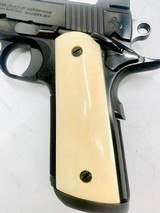 COLT COMMANDER 1911 9MM ONE OF ONE FROM COLT CUSTOM SHOP GENUINE IVORY GRIPS - 12 of 16