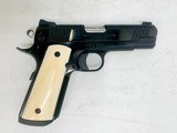 COLT COMMANDER 1911 9MM ONE OF ONE FROM COLT CUSTOM SHOP GENUINE IVORY GRIPS - 2 of 16