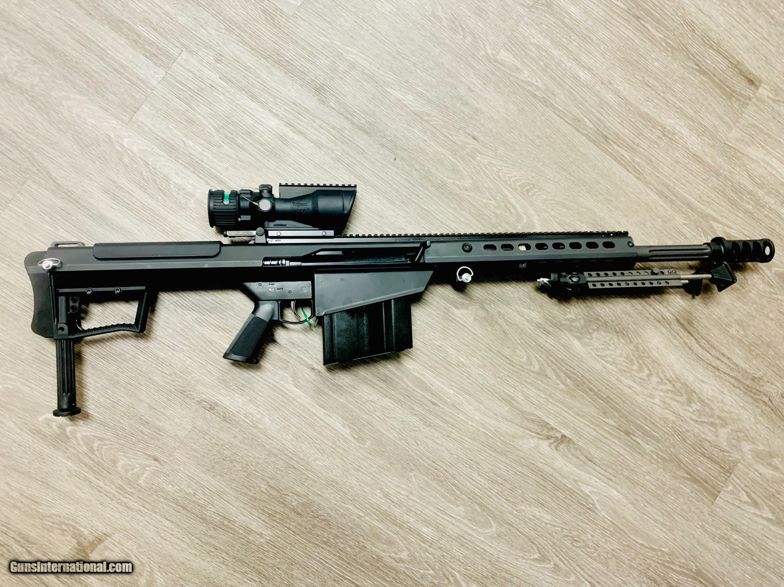 BARRETT M107A1 .50 BMG SEMI AUTO 20 BARREL W/ TRIJICON ACOG 6X48 BAC  RIFLESCOPE