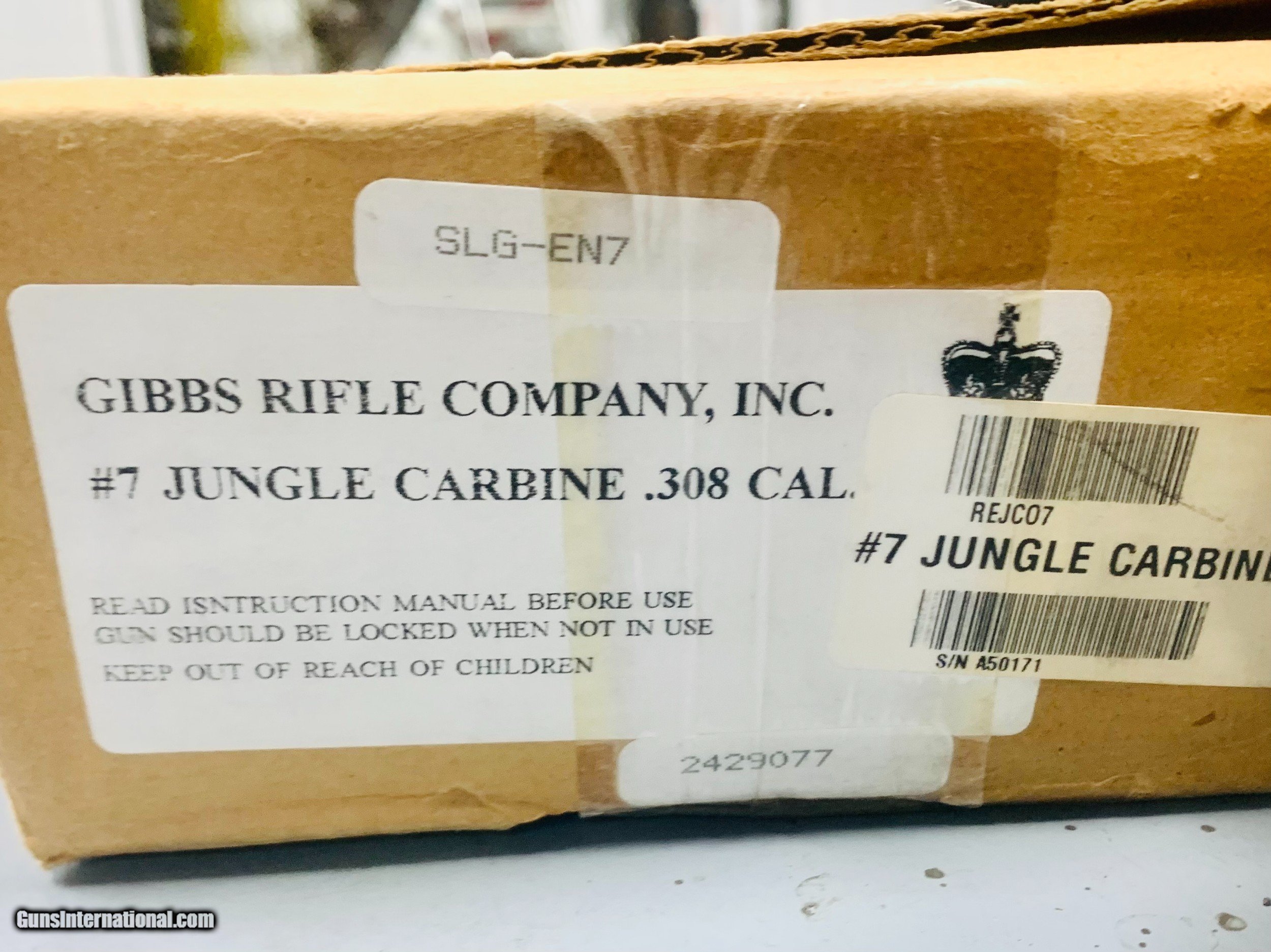 GIBBS RIFLE COMPANY JUNGLE CARBINE ENFIELD NO. 7 .308 WIN. 21" BARREL