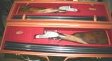 Grulla Royal custom matched pair of 12 gauge SXS shotguns. - 3 of 12