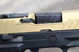 ZEV / Sig Sauer Z320 (P320 Frame) XCompact Octane 9MM Pistol Gold/Black - 6 of 6