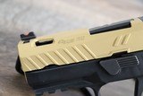 ZEV / Sig Sauer Z320 (P320 Frame) XCompact Octane 9MM Pistol Gold/Black - 5 of 6