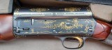 Gorgeous Grade IV Gold Inlayed Browning A5 16 ga Shotgun in Rare Early Elephant Style Case - 1 of 15