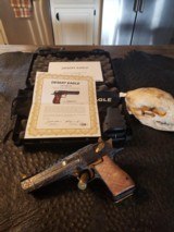 Magnum Research Desert Eagle .50 AE 6” Limited Edition Case Hardened and Hand Engraved #08 of 25 New in Box - 1 of 7