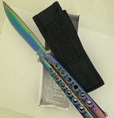 Benchmade Balisong Model 42 mint in box Rainbow 1980’s Butterfly Knife - 20 of 20