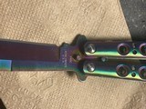 Benchmade Balisong Model 42 mint in box Rainbow 1980’s Butterfly Knife - 15 of 20