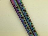 Benchmade Balisong Model 42 mint in box Rainbow 1980’s Butterfly Knife - 7 of 20