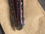 Benchmade Balisong Model 42 mint in box Rainbow 1980’s Butterfly Knife - 6 of 20