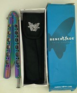 Benchmade Balisong Model 42 mint in box Rainbow 1980’s Butterfly Knife - 11 of 20