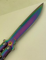 Benchmade Balisong Model 42 mint in box Rainbow 1980’s Butterfly Knife - 3 of 20