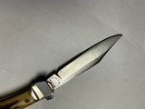 JAEGER BROS AUTOMATIC KNIFE MARINETTE WIS SAMBAR STAG OLD VINTAGE RARE - 3 of 10