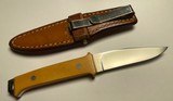 Jimmy Lile Drop Point Hunter Knife No Dot & Original Sheath Vintage Old - 1 of 6