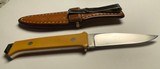 Jimmy Lile Drop Point Hunter Knife No Dot & Original Sheath Vintage Old - 3 of 6