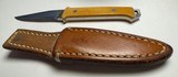 Jimmy Lile Drop Point Hunter Knife No Dot & Original Sheath Vintage Old - 5 of 6