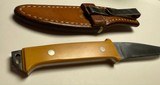 Jimmy Lile Drop Point Hunter Knife No Dot & Original Sheath Vintage Old - 2 of 6