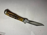 JAEGER BROS AUTOMATIC KNIFE MARINETTE WIS SAMBAR STAG OLD VINTAGE RARE - 4 of 9