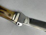 JAEGER BROS AUTOMATIC KNIFE MARINETTE WIS SAMBAR STAG OLD VINTAGE RARE - 6 of 9