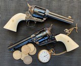 Consecutive pair of USFA, 38 Special, with ivory - 1 of 11