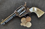 1909 Colt SAA
32-20 with period Mother of Pearl 2 piece grips - 1 of 12