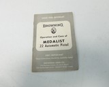 Browning Gold Line Medalist semi-auto match grade pistol 22 LR NIB RARE only 407 ever made!! - 20 of 23