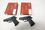 (2) Walther PPKS 7.65mm pistols. Consecutive S/N. NIB. Rare! - 4 of 25