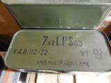 7.62x54R Military Ball ammo in tins 440per tin 880pc per crate
- 1 of 5