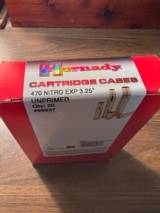 HORNADY.
470.
NITRO.
unprimed. Brass - 1 of 2