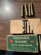 REMINGTON.
/.
WINCHESTER.
32-40.
And
AMMO. AND. BRASS - 2 of 8