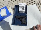 BERETTA ALLEYCAT 32 ACP DOUBLE/SINGLE ACTION BLACK with XS BIG DOT NIGHT SITE, NEAR MINT, BOX, PAPERS - 9 of 15
