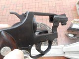 Smith & Wesson model 36,J frame, 38 special,round butt,2inch barrel,5 shot,reblued,no rust or pitting on this workhorse,ser#663670,pin barrel - 8 of 15