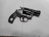 SMITH & WESSON MOD 36,J FRAME,ROUND BUTT 5 SHOT 38 SPECIAL,EARLY MODEL,REBLUED,MINT SHINY BORE,PERFECT TIMING - 2 of 15