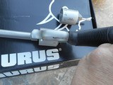 TAURUS TRACKER,M992 22MAG/22LR,ANIB 4INCH BULL BARREL,BRUSHED STAINLESS,TARGET ADJUSTABLE SIGHTS,ORIG BOX,PAPERS - 4 of 11