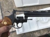 Colt Python 6 inch Blue,357mag,NEW in Matching Factory Box with All Papers,hang tag - 4 of 15