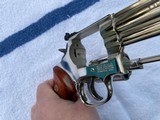 S&W model 19-6,4 inch 357 magnum,6 shot,Nickel finish,K frame,97-98%,orig grips,TT,TH,TS,Pre Lock - 8 of 15
