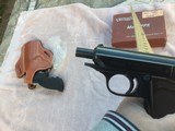 Walther PPK German manufacture 1968,380 cal,New Unfired in orig box numbered to gun,manual,test target,clean rod,2 mags - 9 of 13